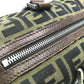 FENDI Zucca FF Pattern Mini Boston Bag Handbag Canvas/Leather Women's Brown
