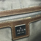 FENDI Zucca FF Pattern Mini Boston Bag Handbag Canvas/Leather Women's Brown