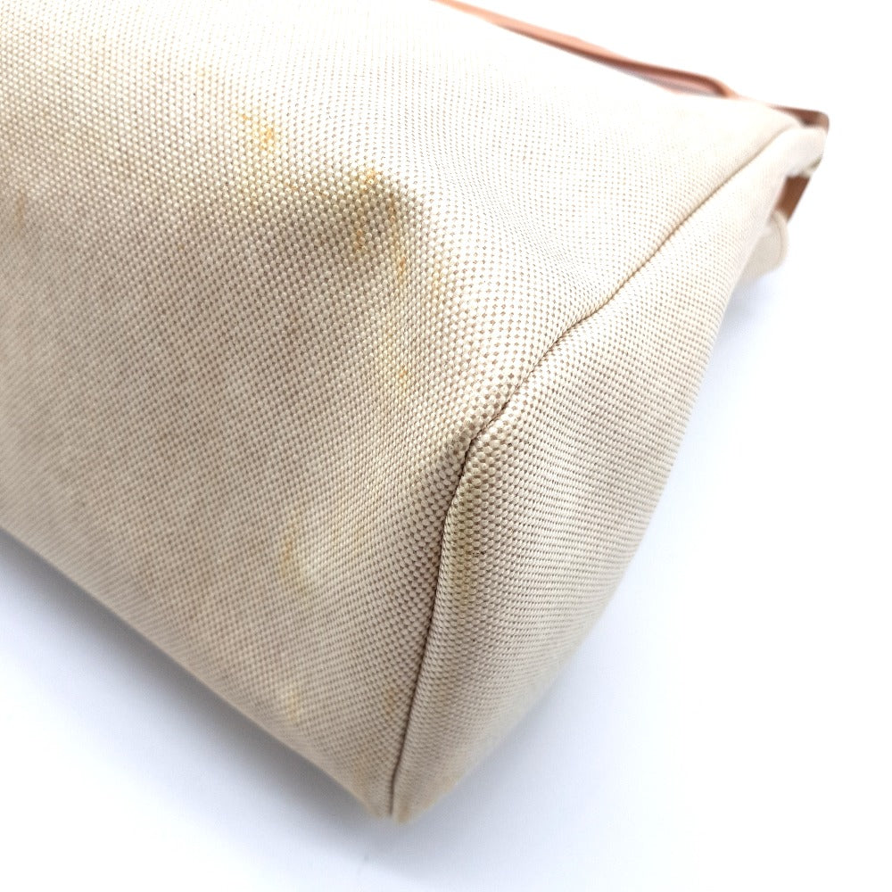 HERMES 2-Way Handbag, Air Bag MM, Shoulder Bag, Toile Officier Leather, Women's, Brown, Brown and Natural