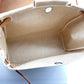 HERMES 2-Way Handbag, Air Bag MM, Shoulder Bag, Toile Officier Leather, Women's, Brown, Brown and Natural