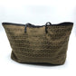 FENDI FF logo Zucca print Zucchino shoulder tote bag in canvas/leather, women's, beige, beige and brown.