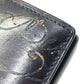 Berluti Calligraphy Ebene Long Wallet, Leather Accessory, Long Wallet, Bifold Wallet, Men's, Purple, Dark Purple x Black