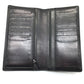 Berluti Calligraphy Ebene Long Wallet, Leather Accessory, Long Wallet, Bifold Wallet, Men's, Purple, Dark Purple x Black