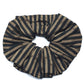 FENDI Pequin Scrunchie Hair Accessory, Hair Tie, Canvas Hair Tie, Women's, Brown, Brown and Black
