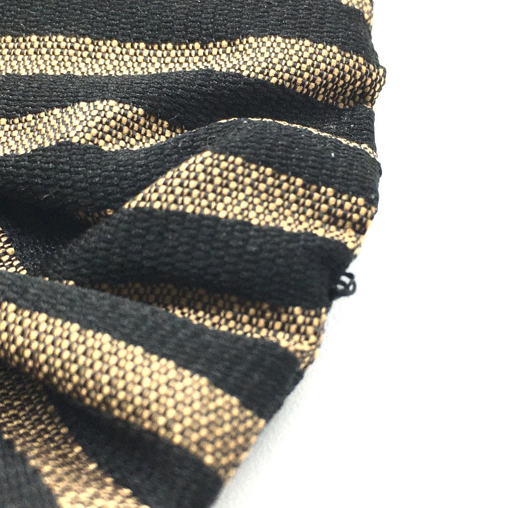 FENDI Pequin Scrunchie Hair Accessory, Hair Tie, Canvas Hair Tie, Women's, Brown, Brown and Black