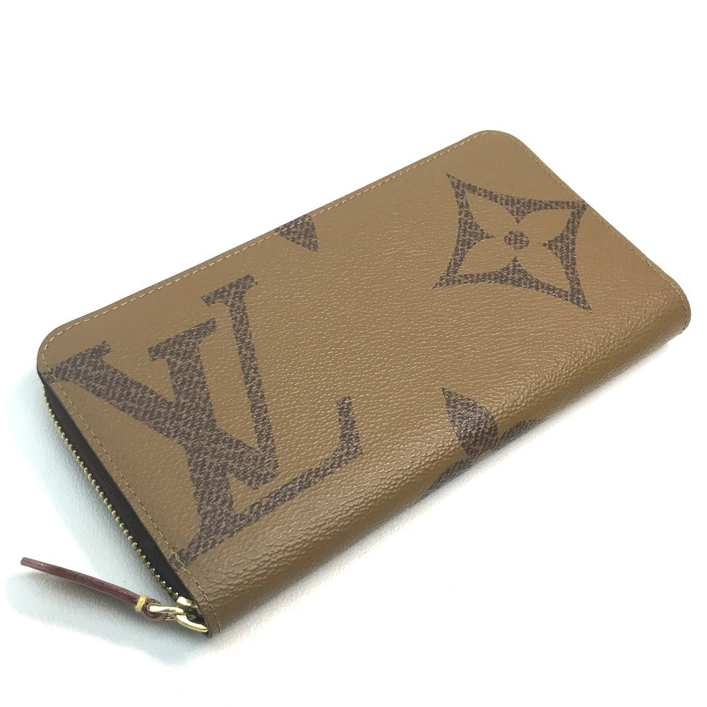LOUIS VUITTON M67687 モノグラムジャイアント ジッピーウォレット 長財布 モノグラムリバースキャンバス レディース ブラウン ブラウン