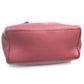 PRADA Triangle Logo Plate Leather Pouch for Women, Red