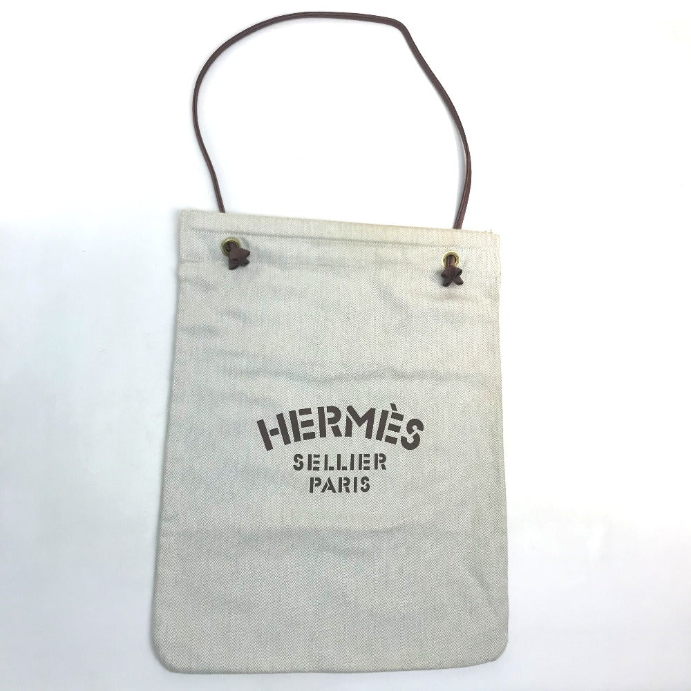 HERMES Aline GM Tote Bag, One-Shoulder Canvas Shoulder Bag, Women's, Natural