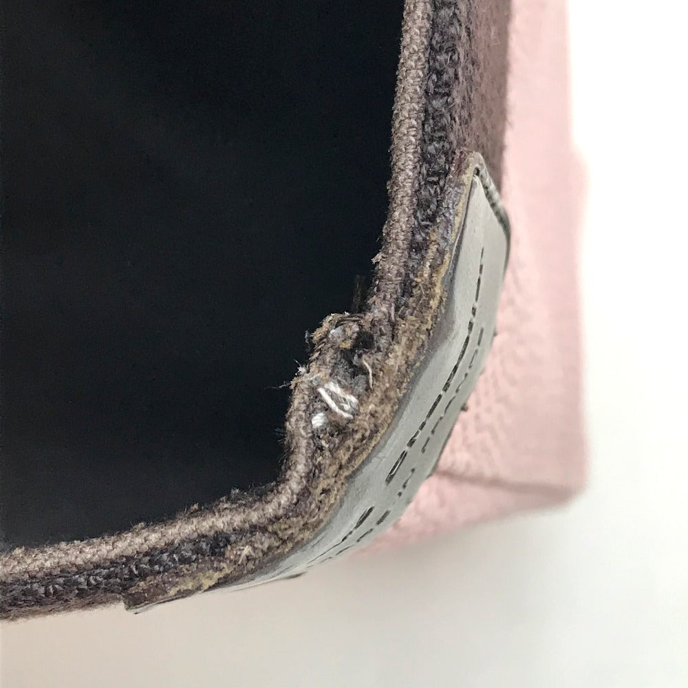 Herve Chapelier 舟型 カバン トートバッグ ハンドバッグ キャンバス レディース ライトピンク×ブラウン