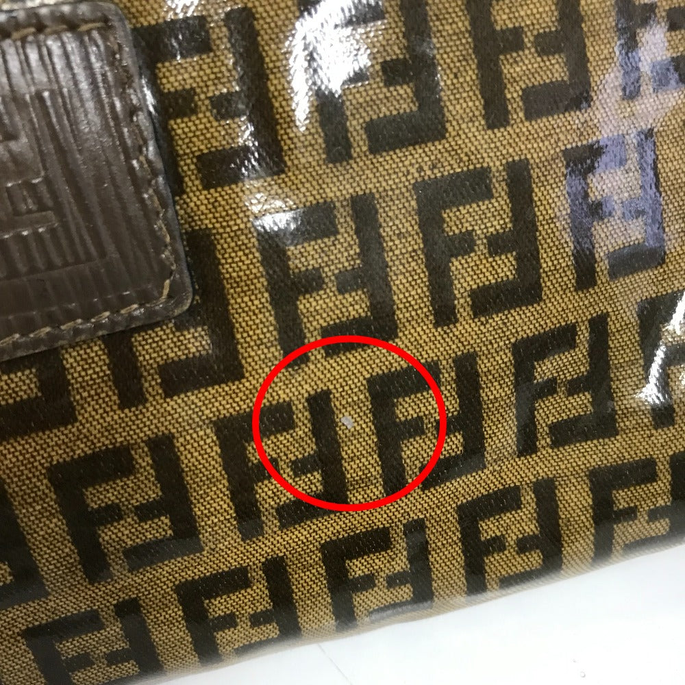 FENDI 斜め掛け FF ズッカ柄 カバン ポシェット ワンショルダー ショルダーバッグ ビニール/レザー レディース - brandshop-reference