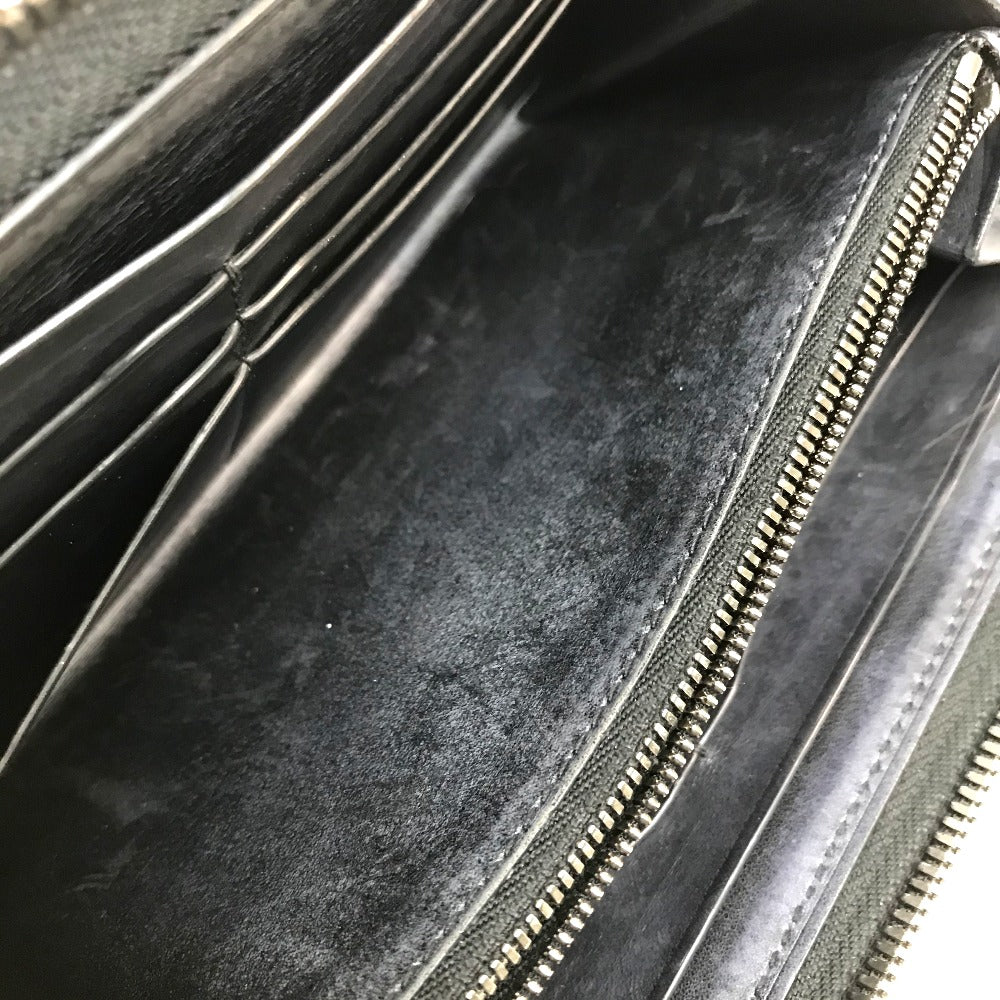 Berluti ラウンドファスナー カリグラフィ ベネチアンレザー 長財布 レザー メンズ ブラウン ダークブラウン