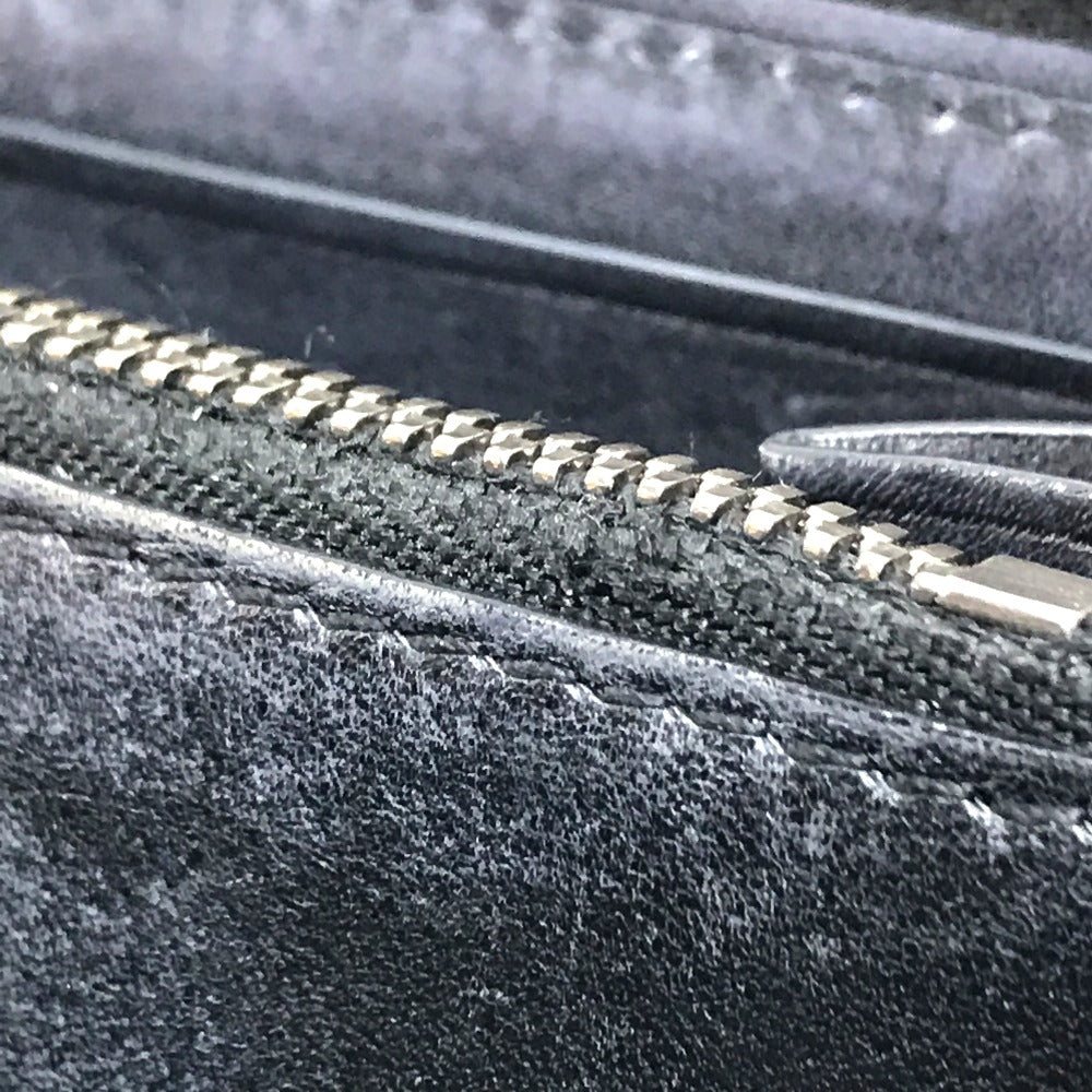 Berluti ラウンドファスナー カリグラフィ ベネチアンレザー 長財布 レザー メンズ ブラウン ダークブラウン
