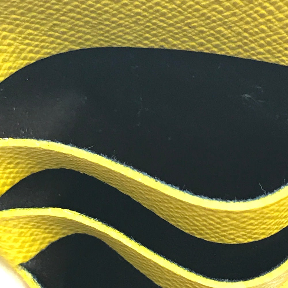 LOUIS VUITTON M42087 Taiga Portefeuille Brazza Long Wallet in Taiga Leather, Men's, Yellow