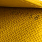 LOUIS VUITTON M42087 Taiga Portefeuille Brazza Long Wallet in Taiga Leather, Men's, Yellow