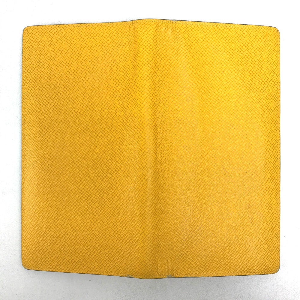 LOUIS VUITTON M42087 Taiga Portefeuille Brazza Long Wallet in Taiga Leather, Men's, Yellow