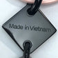 HERMES HAVA Buffalo Horn Necklace for Women in Brown and Light Pink