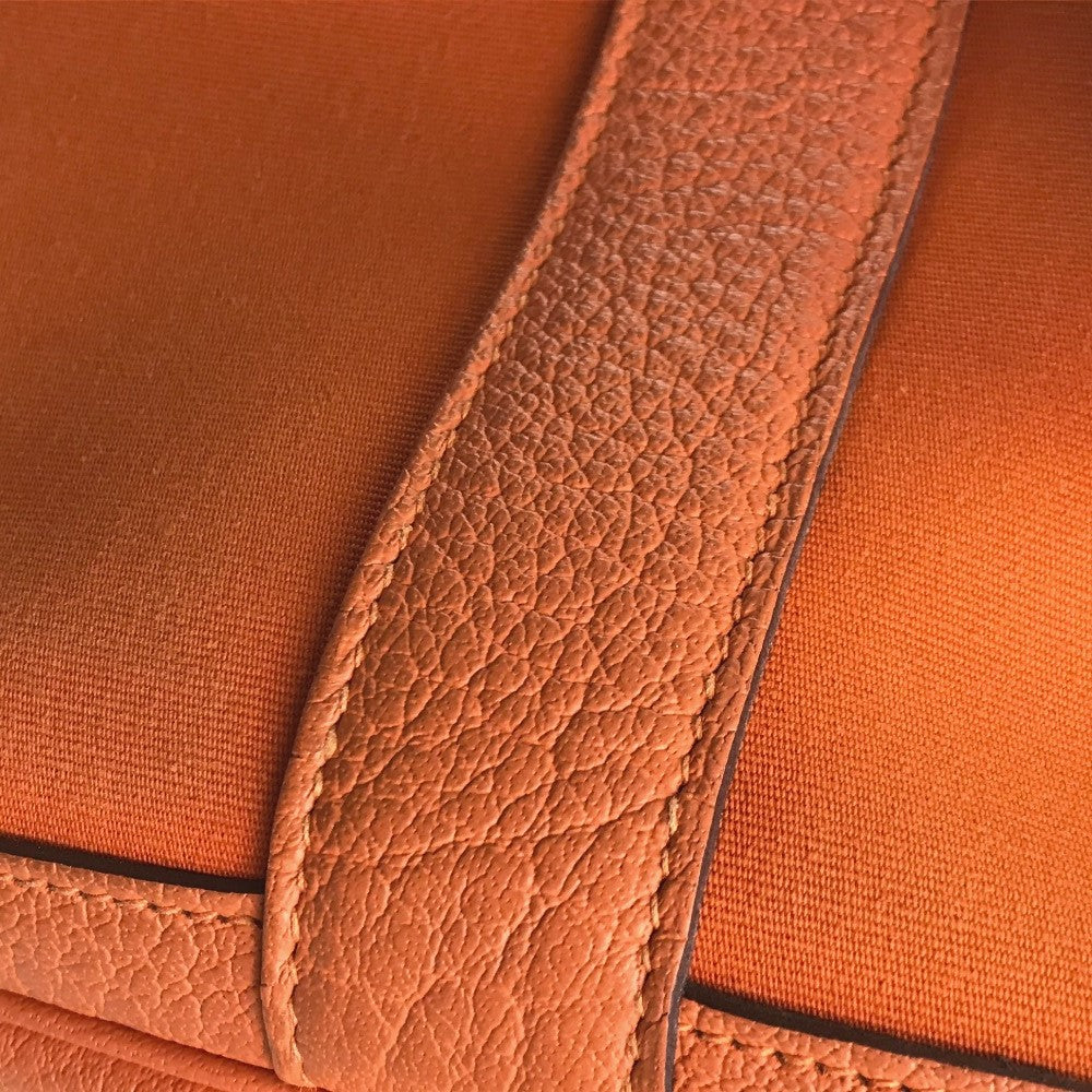 HERMES ガーデンパーティPM ガーデンパーティ PM カバン ショルダーバッグ 肩掛け トートバッグ トワルオフィシェ/レザー レディース フー オレンジ