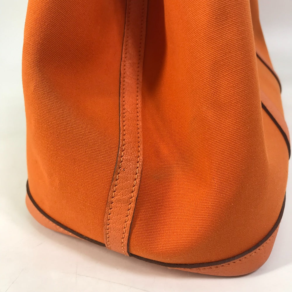 HERMES ガーデンパーティPM ガーデンパーティ PM カバン ショルダーバッグ 肩掛け トートバッグ トワルオフィシェ/レザー レディース フー オレンジ