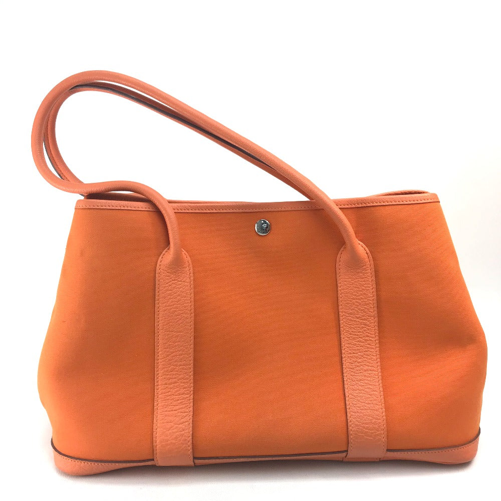 HERMES ガーデンパーティPM ガーデンパーティ PM カバン ショルダーバッグ 肩掛け トートバッグ トワルオフィシェ/レザー レディース フー オレンジ