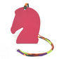 HERMES Samarkand Horse Ornament Charm Chevre Bag for Women, Rose Purple/Orange, Pink Purple/Orange