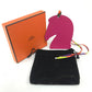 HERMES Samarkand Horse Ornament Charm Chevre Bag for Women, Rose Purple/Orange, Pink Purple/Orange