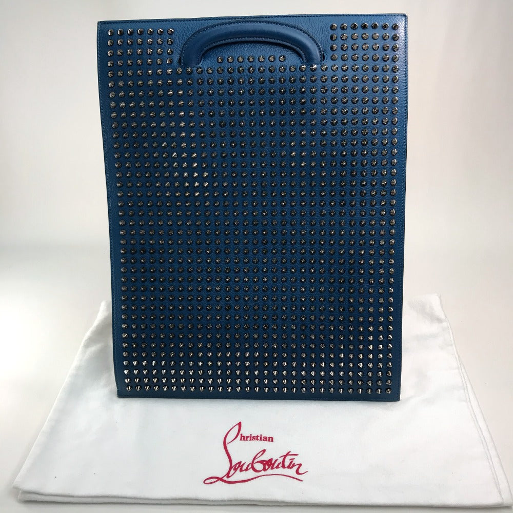 Christian Louboutin Studs Trick Truck 2way Clutch Bag Tote Bag Lelaki Kulit