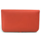 HERMES Dogon GM Dogon Duo Long Wallet with Coin Case, Togo, Unisex, Rouge Tomato, Orange Red
