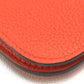 HERMES Dogon GM Dogon Duo Long Wallet with Coin Case, Togo, Unisex, Rouge Tomato, Orange Red