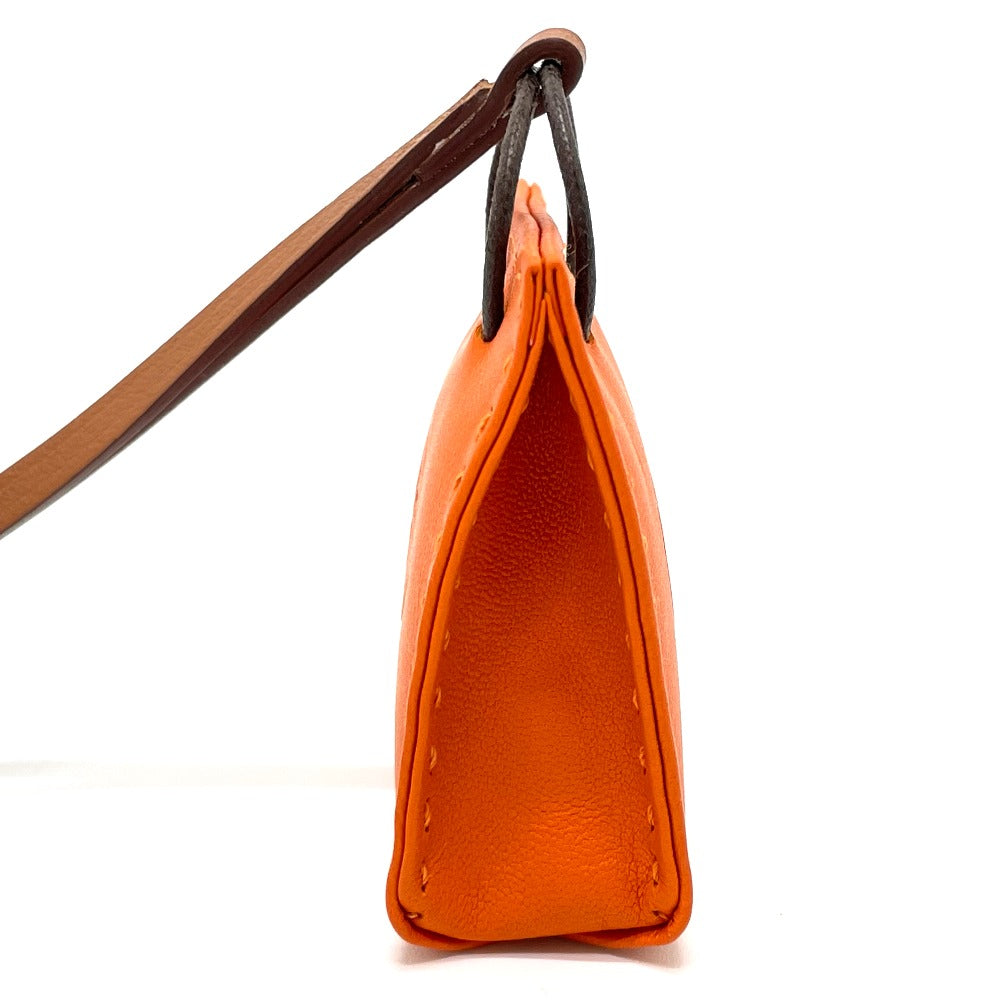 HERMES Shopper Charm Sac Orange Bag Strap Charm Anjou Milo Women's Hu Orange