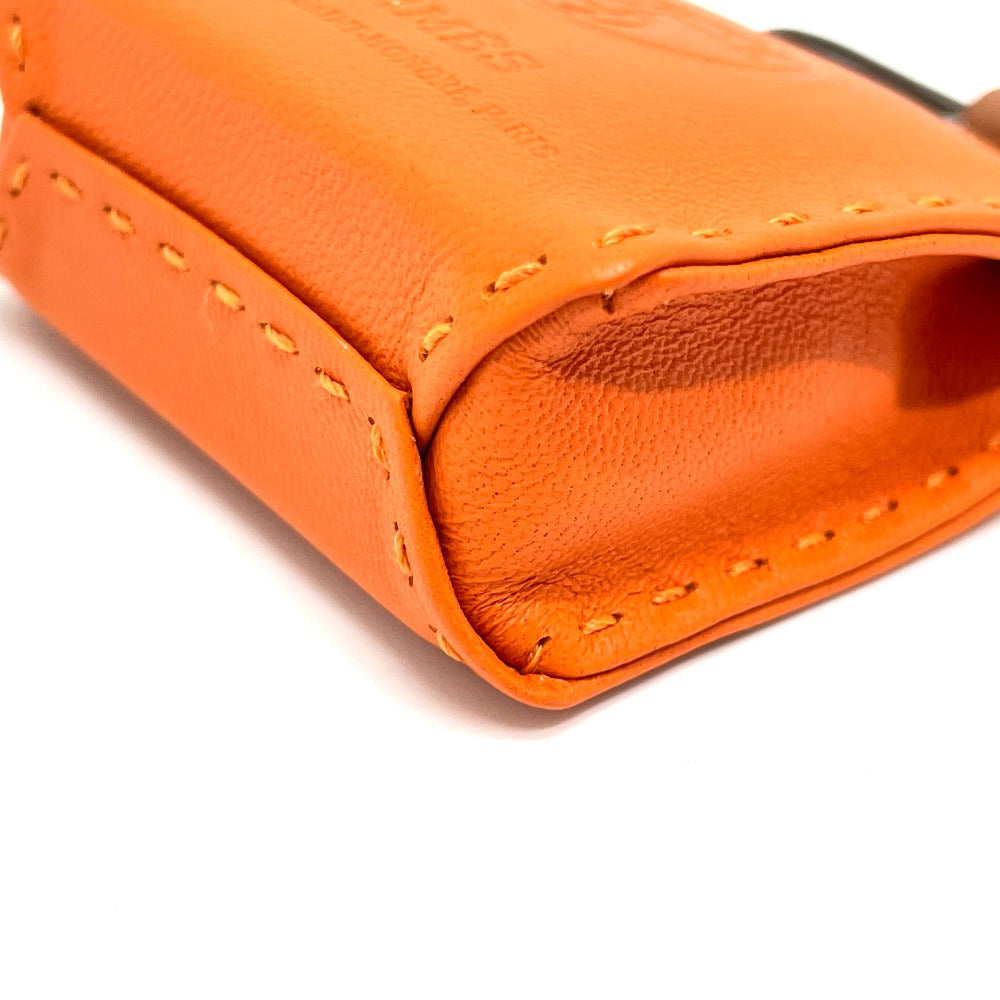 HERMES Shopper Charm Sac Orange Bag Strap Charm Anjou Milo Women's Hu Orange