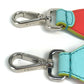 FENDI Two-Tone Strap You Bag Replacement Strap, Leather Shoulder Strap for Women, Light Blue, Orange, and Yellow