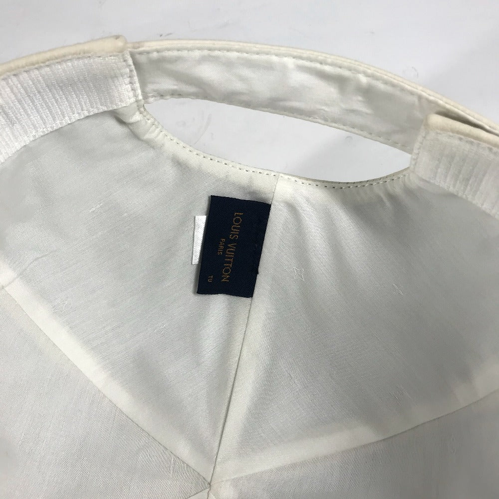 LOUIS VUITTON MP2321 Monogram Empreinte Newsboy Quill 1.0 Cap, 19SS, Monogram Empreinte Leather, Unisex, Ivory/White