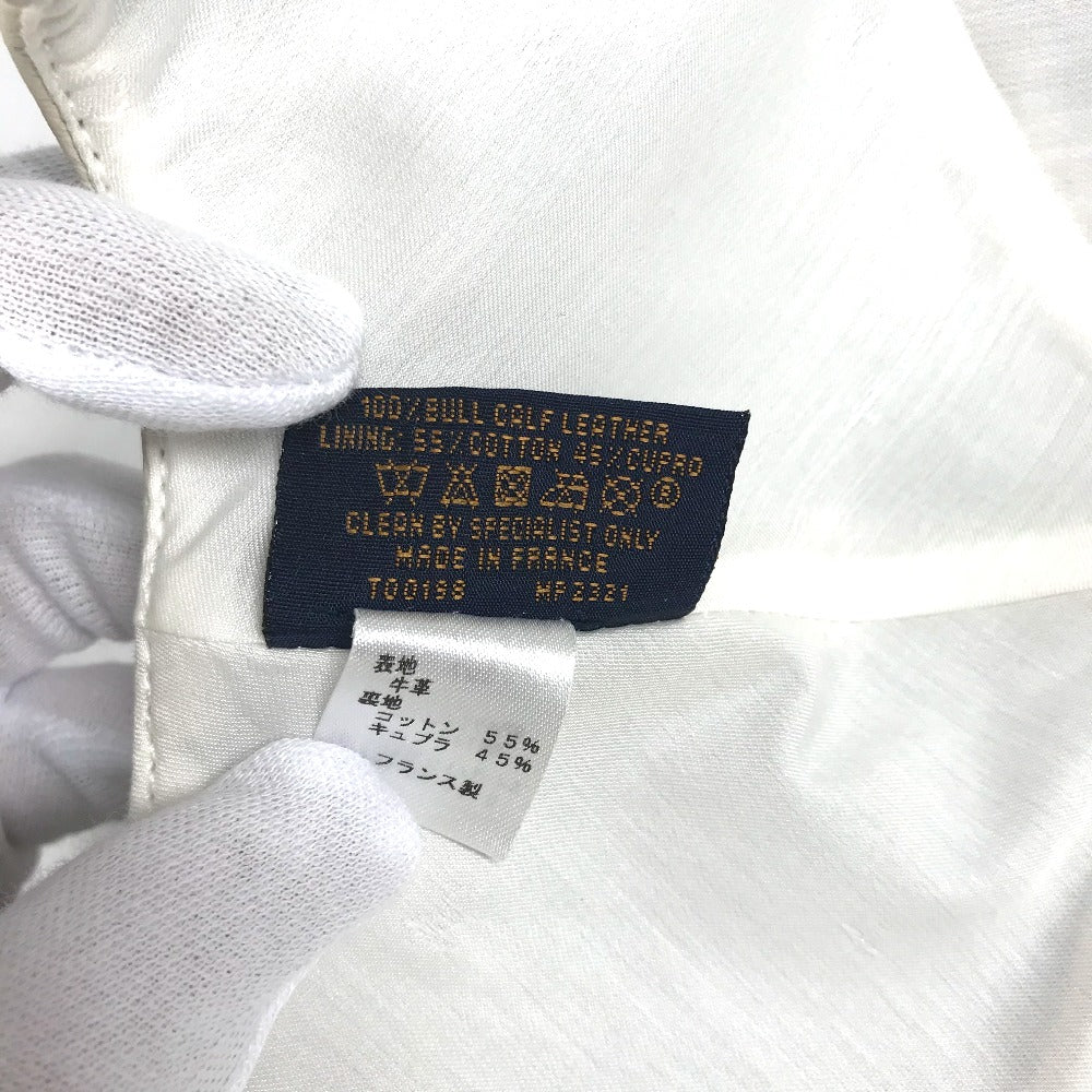 LOUIS VUITTON MP2321 Monogram Empreinte Newsboy Quill 1.0 Cap, 19SS, Monogram Empreinte Leather, Unisex, Ivory/White