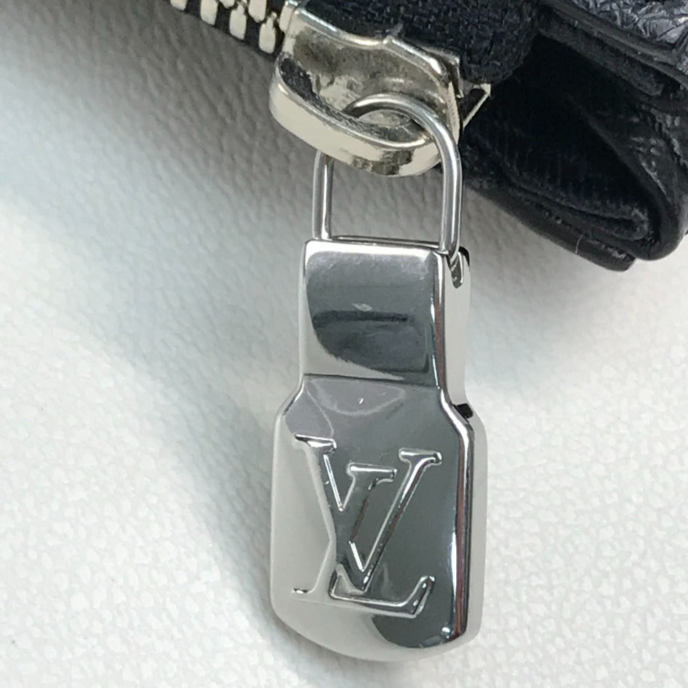 LOUIS VUITTON M33433 Taiga Anton Tote Bag, 2-Way Shoulder/Handbag, Taiga Leather, Men's, Noir, Black with Silver Hardware