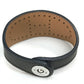 HERMES Evelyn Punched Leather Bracelet, Unisex, Black/Brown