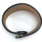 HERMES Evelyn Punched Leather Bracelet, Unisex, Black/Brown