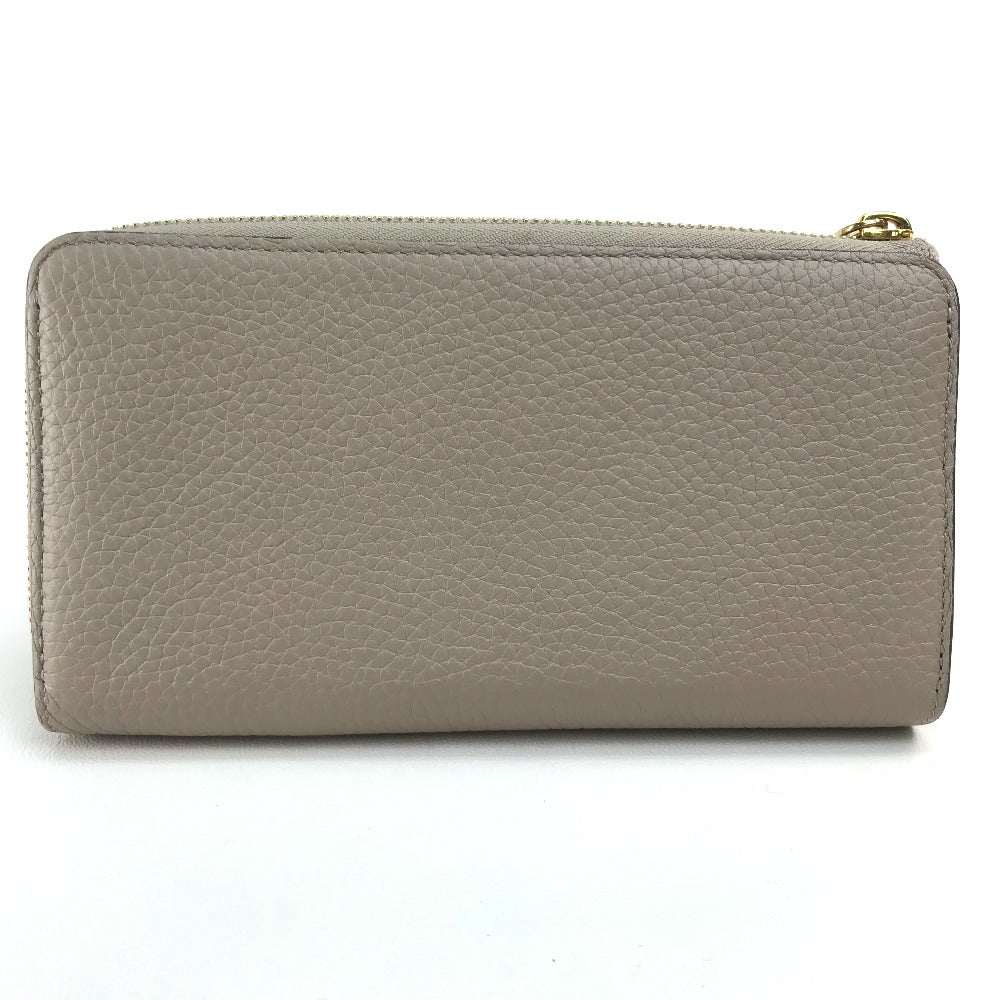 LOUIS VUITTON M63104 Monogram Flower Portefeuille Comet Zippy Wallet Cartera larga Taurillon Leather Ladies Galle Beige x Gold Hardware
