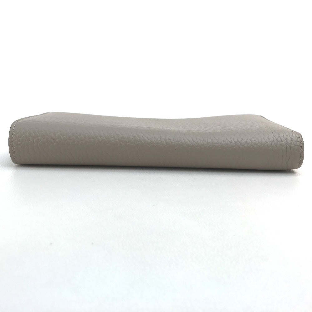 LOUIS VUITTON M63104 Monogram Flower Portefeuille Comet Zippy Wallet Cartera larga Taurillon Leather Ladies Galle Beige x Gold Hardware