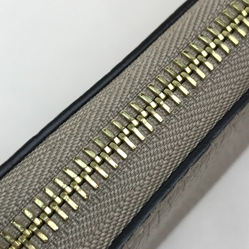 LOUIS VUITTON M63104 Monogram Flower Portefeuille Comet Zippy Wallet Cartera larga Taurillon Leather Ladies Galle Beige x Gold Hardware