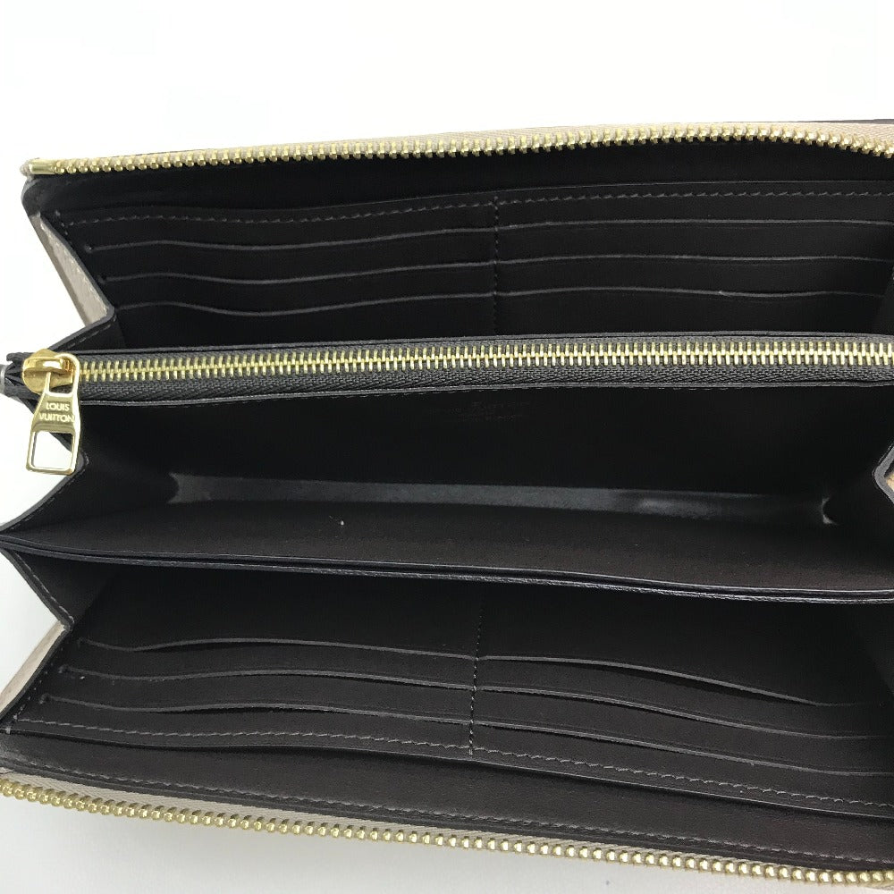 LOUIS VUITTON M63104 Monogram Flower Portefeuille Comet Zippy Wallet Cartera larga Taurillon Leather Ladies Galle Beige x Gold Hardware