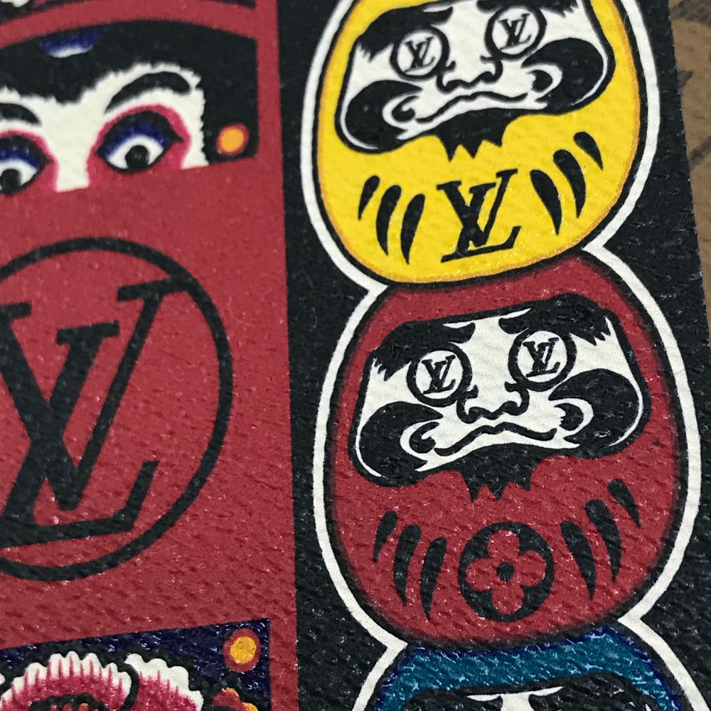 LOUIS VUITTON GI0233 Monogram Cahiers Clemence Notebook, Kansai Yamamoto Kabuki Daruma, 2018, Monogram Canvas, Unisex, Light Brown