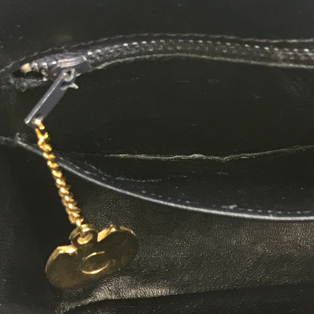 CELINE Old C Carriage Monogram Shoulder Bag, Canvas/Leather, Women's, Gray/Navy