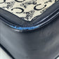 CELINE Old C Carriage Monogram Shoulder Bag, Canvas/Leather, Women's, Gray/Navy