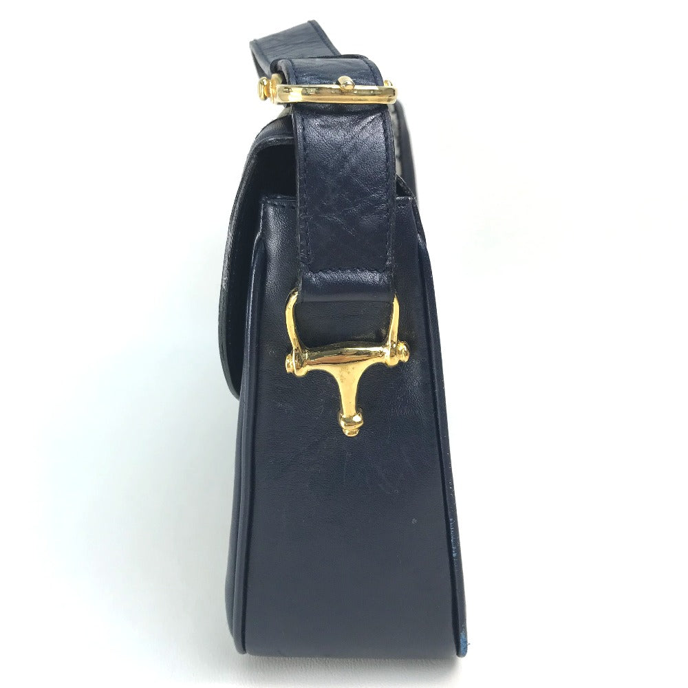 CELINE Old C Carriage Monogram Shoulder Bag, Canvas/Leather, Women's, Gray/Navy