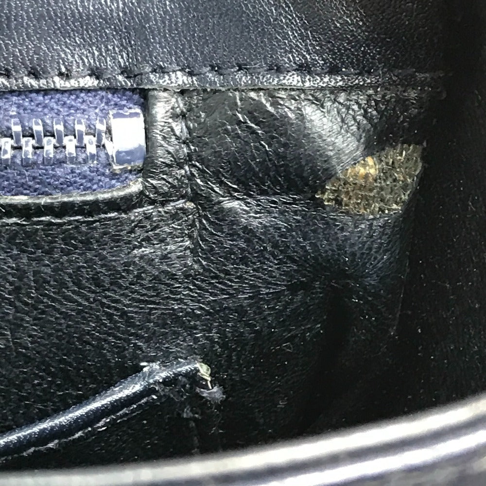 CELINE Old C Carriage Monogram Shoulder Bag, Canvas/Leather, Women's, Gray/Navy