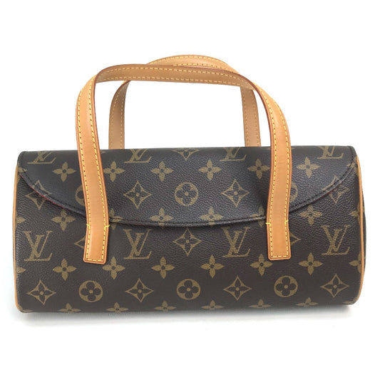 LOUIS VUITTON M51902 Monogram Sonatine Handbag, Monogram Canvas, Women's, Brown/Red
