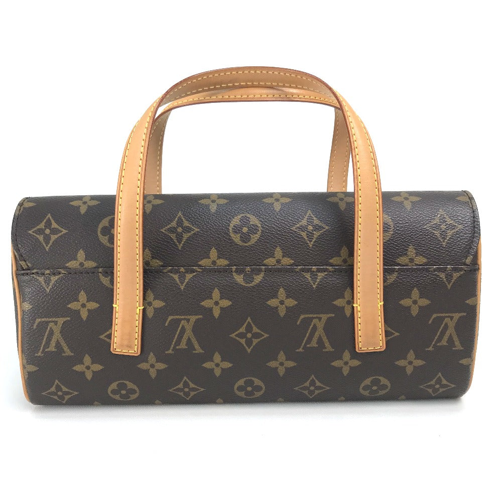 LOUIS VUITTON M51902 Monogram Sonatine Handbag, Monogram Canvas, Women's, Brown/Red