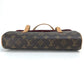 LOUIS VUITTON M51902 Monogram Sonatine Handbag, Monogram Canvas, Women's, Brown/Red