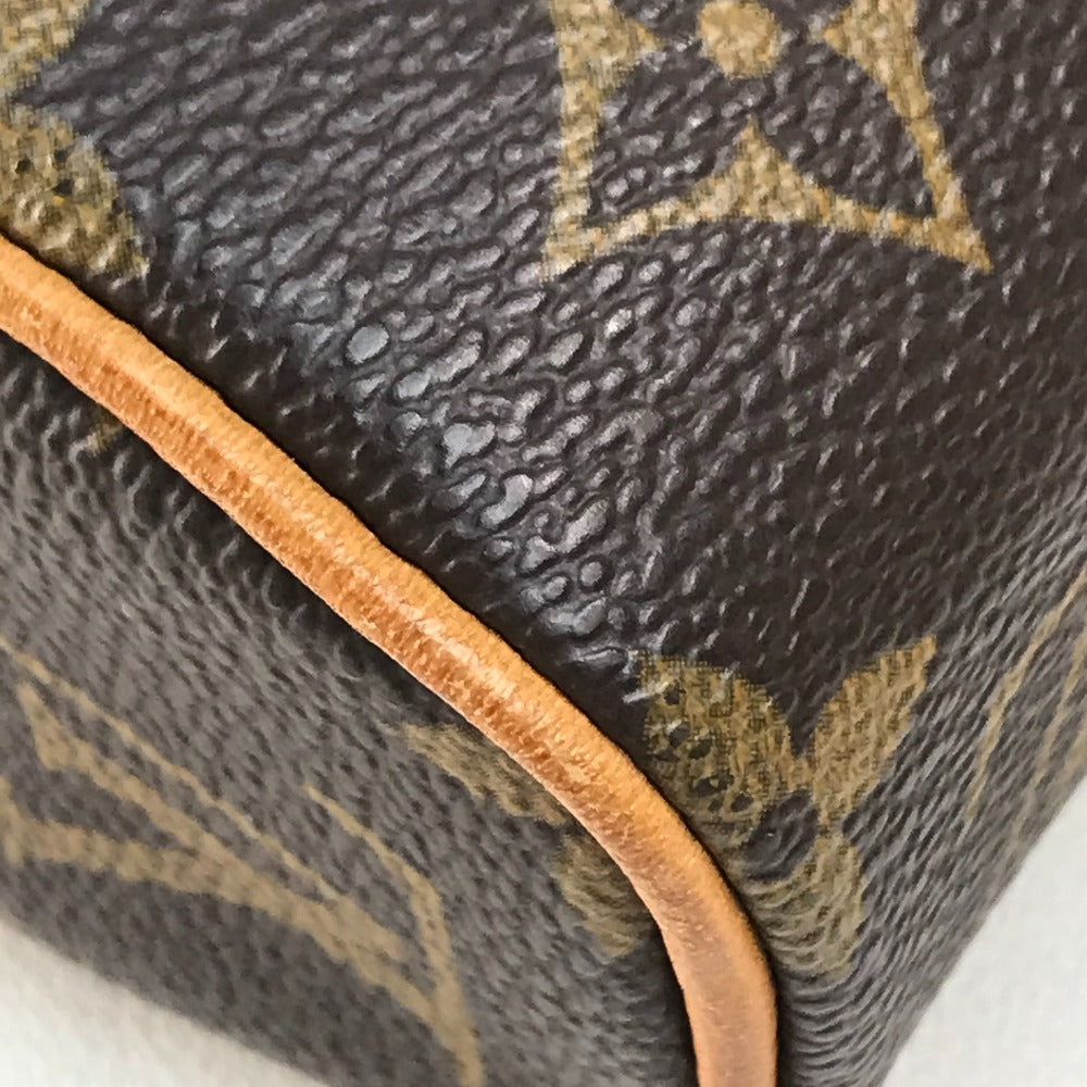 LOUIS VUITTON M51902 Monogram Sonatine Handbag, Monogram Canvas, Women's, Brown/Red