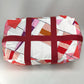 HERMES Cabas Drapeaux au Vent Beach Bag, Rope Handle Tote Bag, Cotton, Women's, Pink and Red